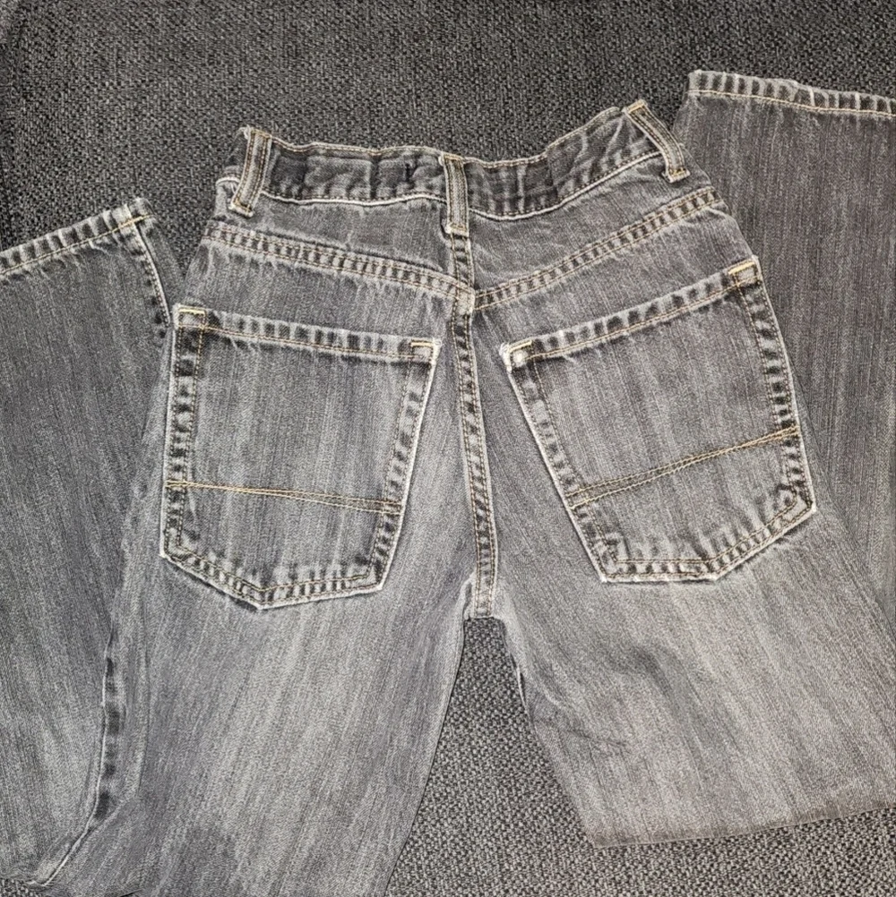Boys 12 slim Old Navy Faded Black Bootcut Jeans